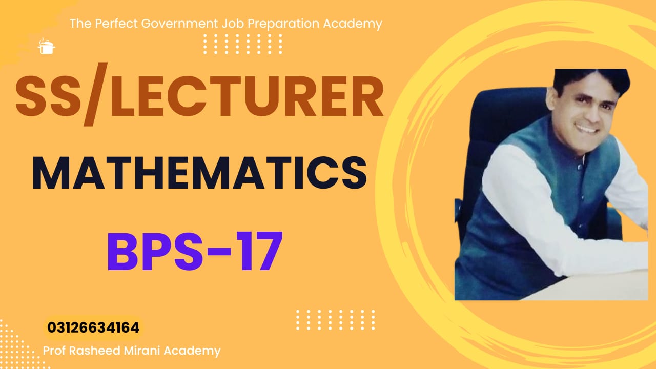 Subject Specialists/LECTURER BPS-17 Mathematics